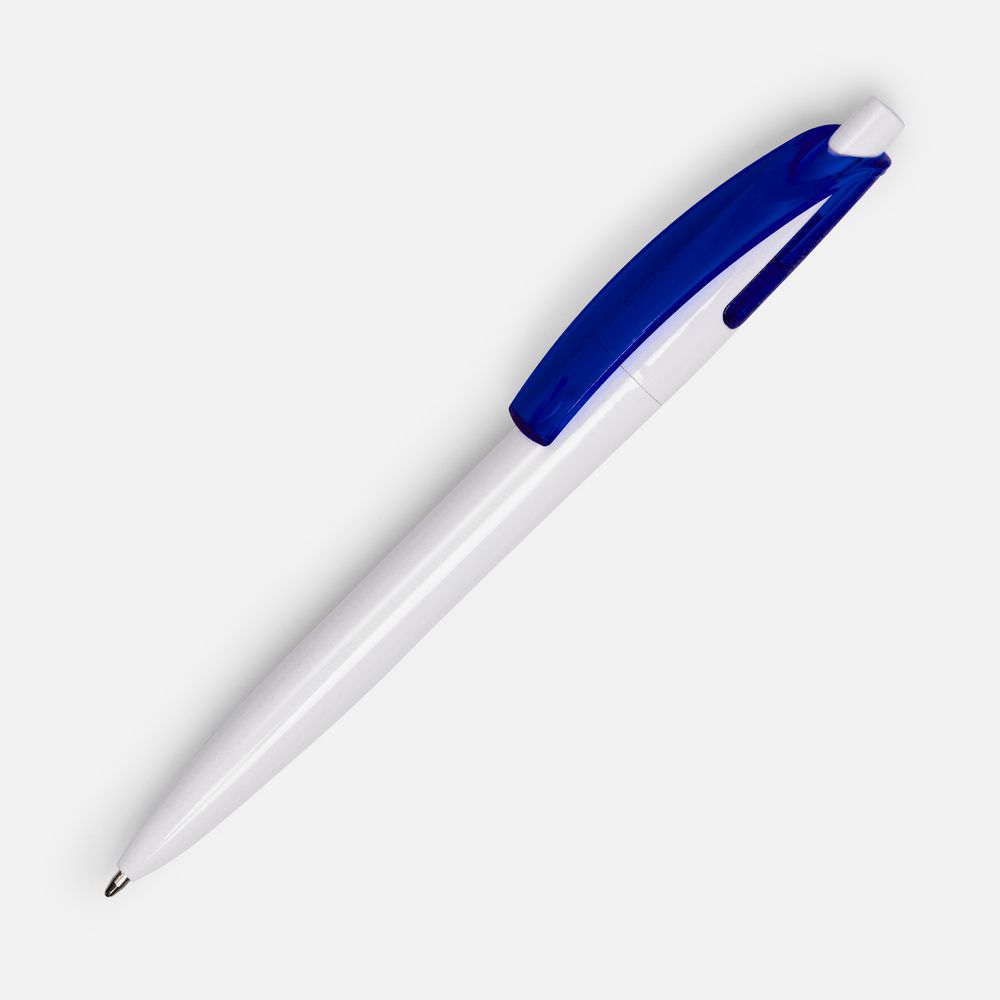 Ручка шариковая Bento, белая с синим-0