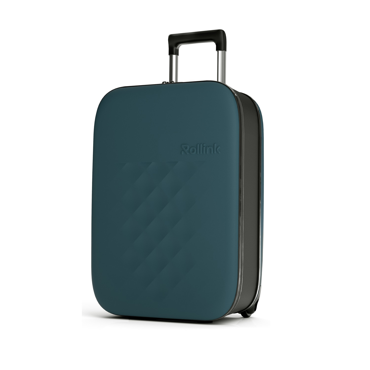 Чемодан складной Rollink Vega II 55x40x20 см, 2 колеса, сине-зеленый-3