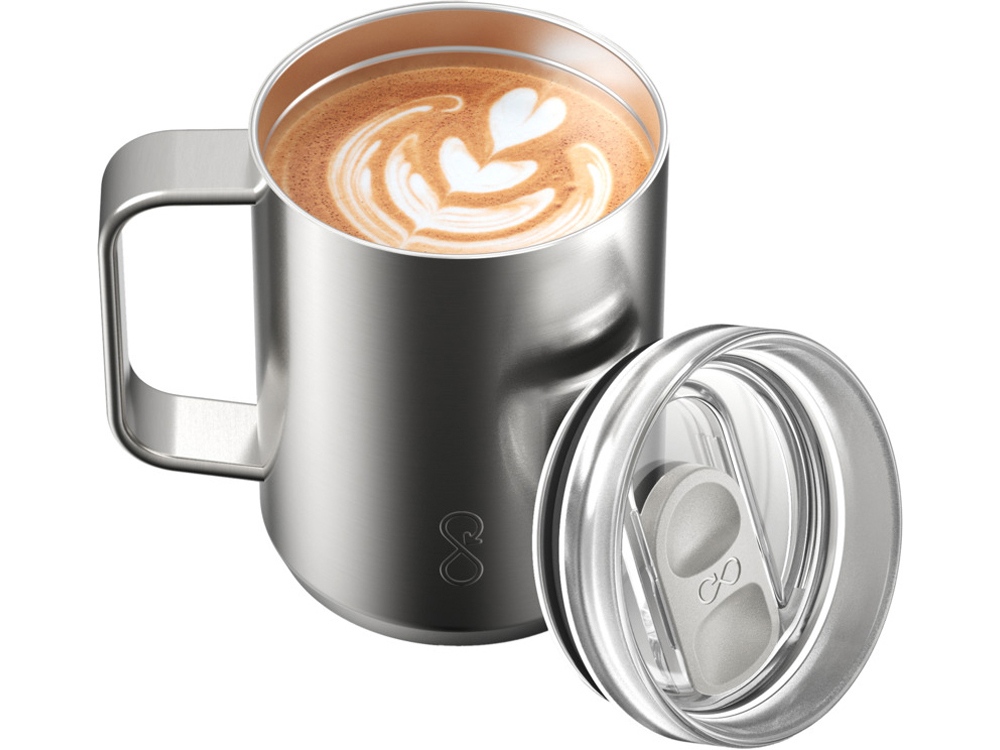 Ocean Bottle дорожная кружка-термос объемом 350 мл - стальной-3