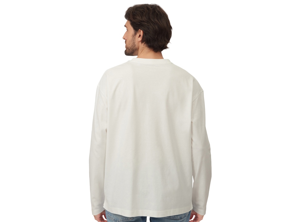 Лонгслив оверсайз Berlin унисекс, молочный-4