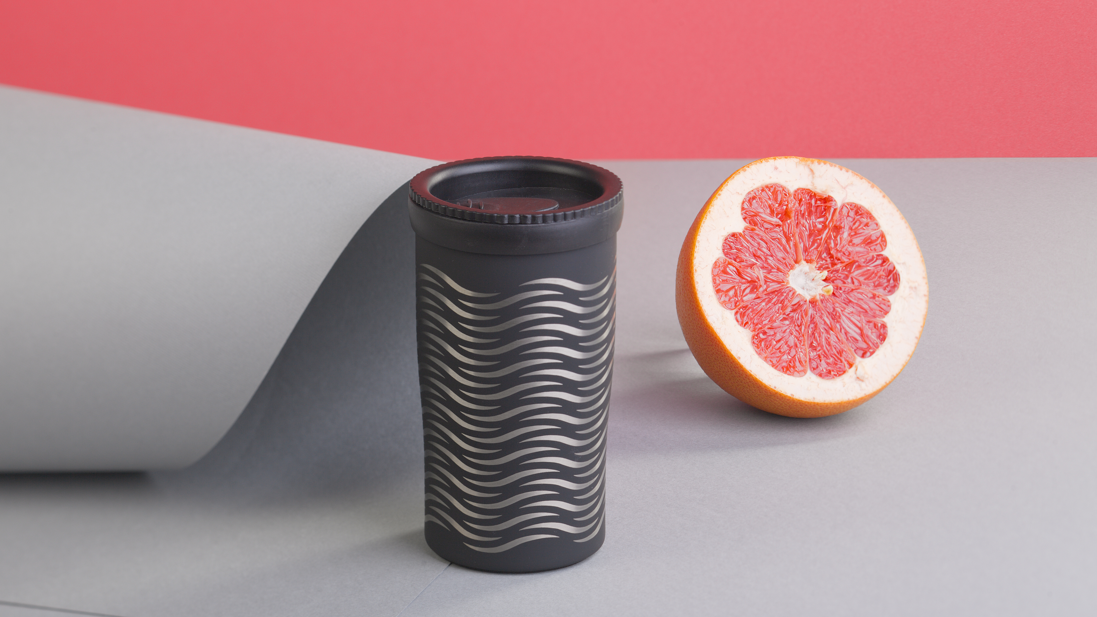 Термостакан "Миссури" 280 мл c гравировкой "Волны", покрытие soft touch-1