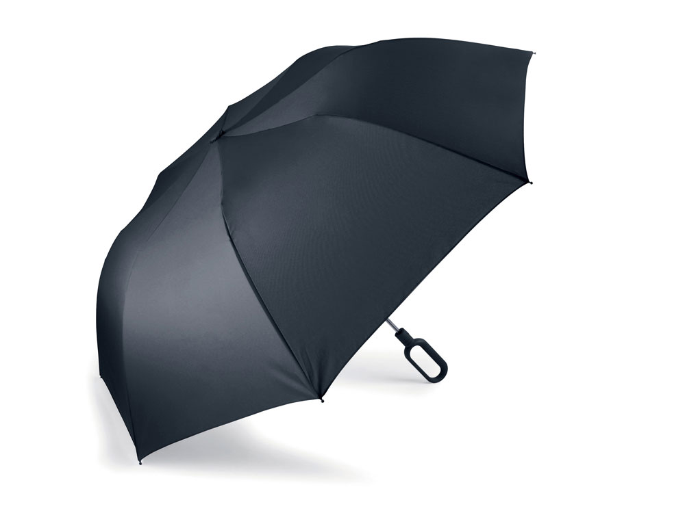 Зонт складной Mini Hook, черный-0