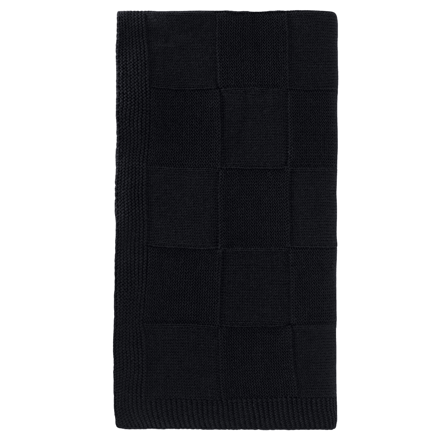 Плед Cella вязаный, темно-синий (без подарочной коробки)-1