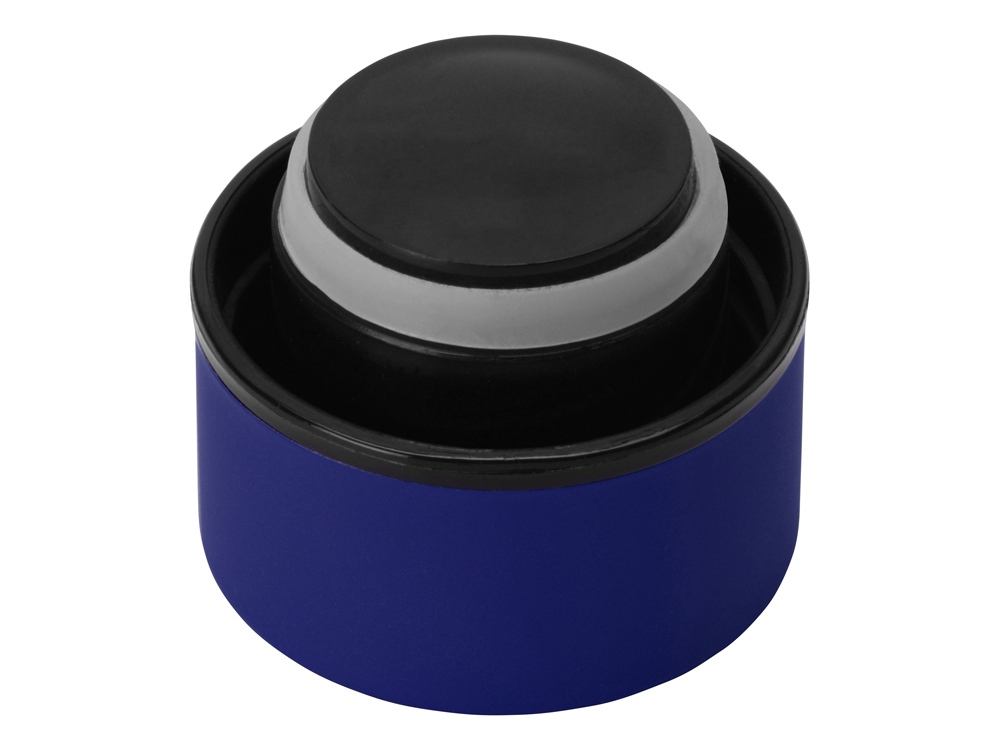 Вакуумная термобутылка Cask Waterline, soft touch, 500 мл, тубус, синий-4