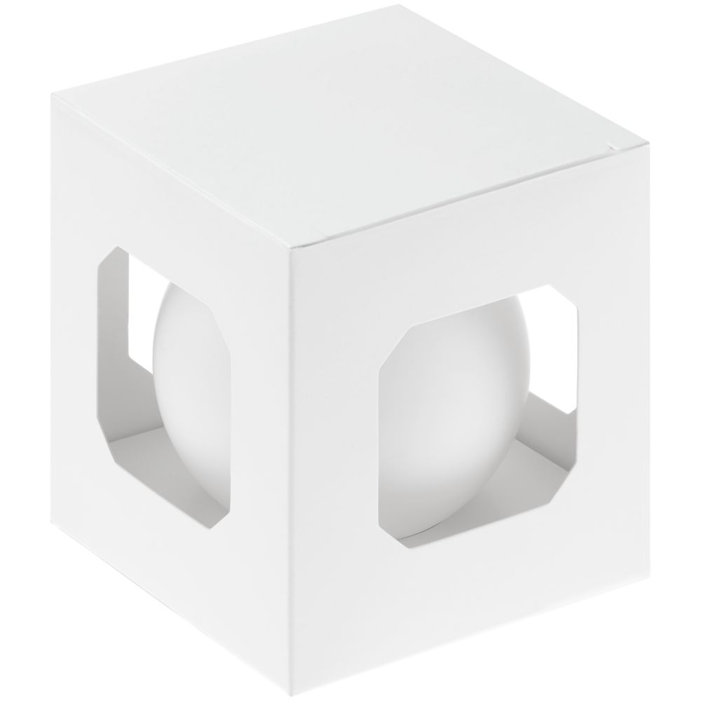 Елочный шар Finery Matt, 8 см, матовый белый-1