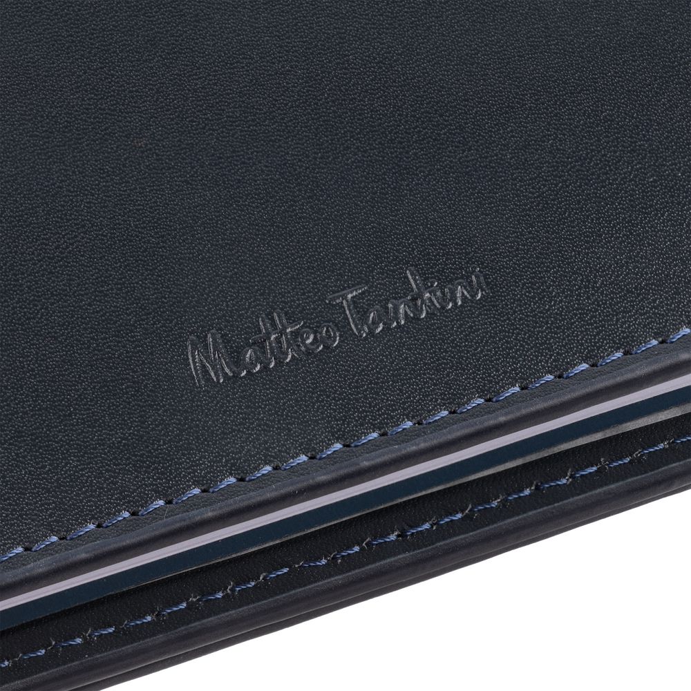 Ежедневник-портфолио Napoli, недатированный, синий-4