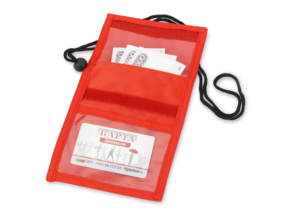 Нагрудное дорожное портмоне со шнурком-2