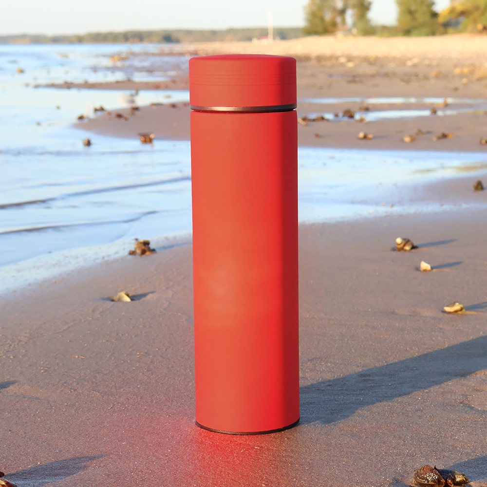 Термос Bronx софт-тач, Красный-3