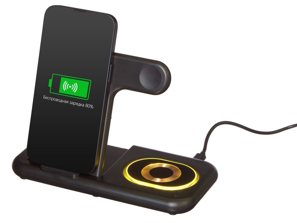 Беспроводная зарядная станция 3-в-1 MajestIQ, 15 Вт-2