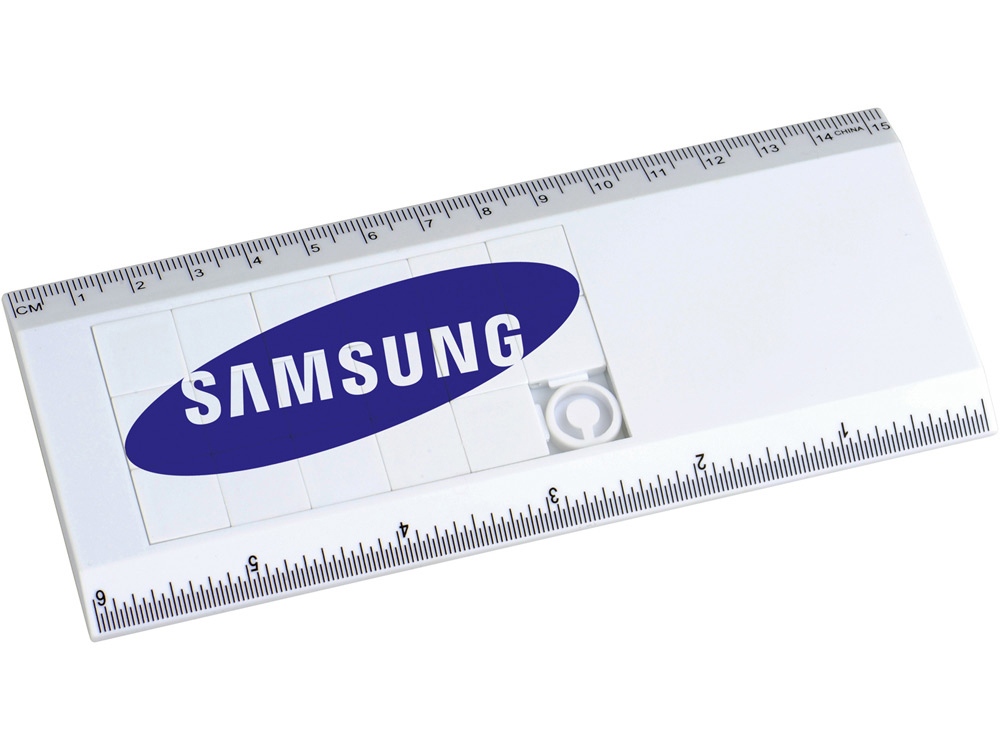 Линейка с игрой Пятнашки, белый-2