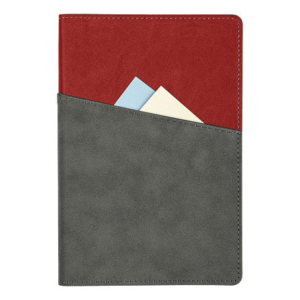 Ежедневник Flexy Smart Porta Nuba Latte A5, Серый/Красный-3