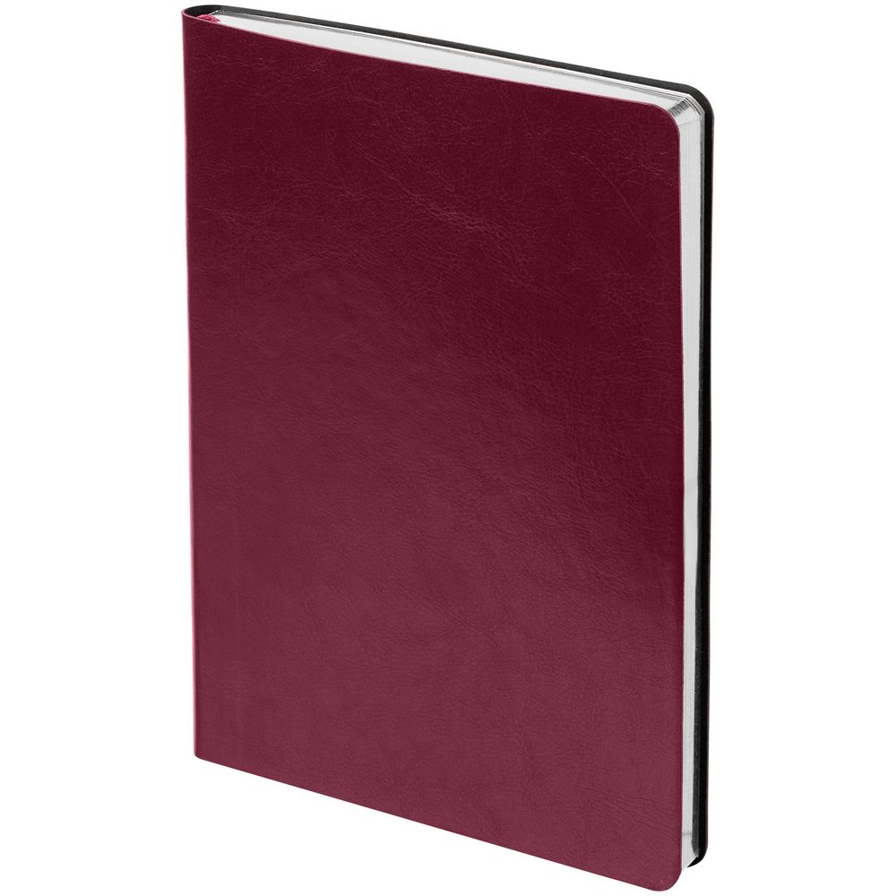 Ежедневник Nebraska Flex, недатированный, бордовый с серебристым-0