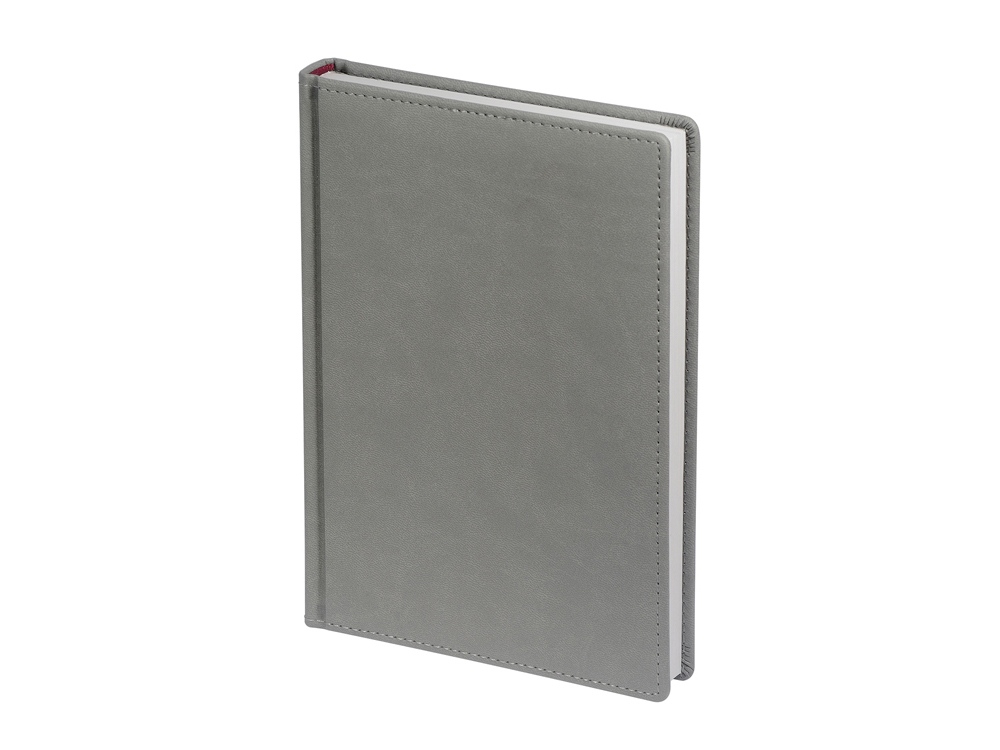 Ежедневник А5 датированный Velvet 2026, светло-серый-0