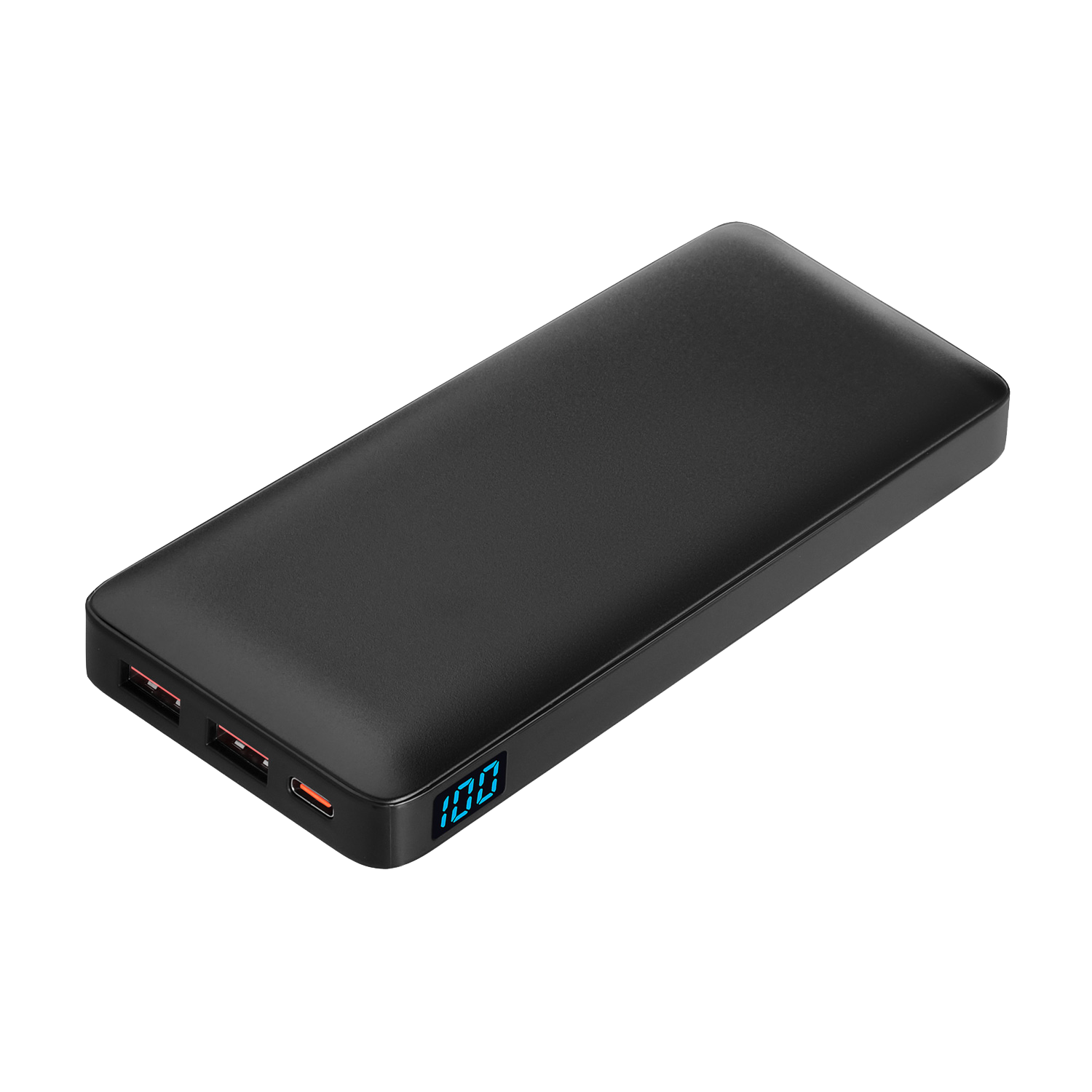 Внешний аккумулятор с цветной подсветкой Анкор Макс Плюс PD (Ancor PD Max Plus) 10000 mAh, черный-0