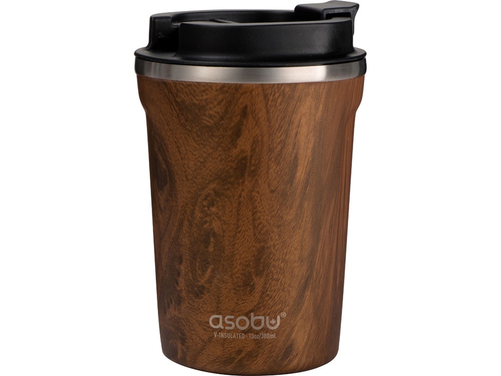 Термокружка CAFe COMPACT, 380 мл, wood-1