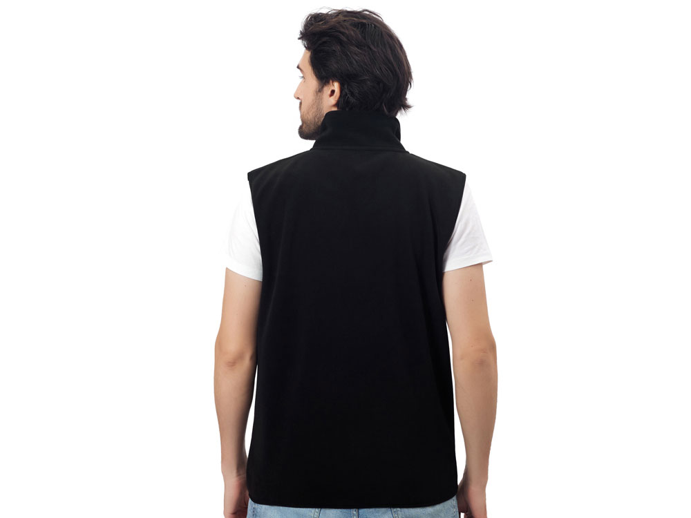 Жилет флисовый Trondheim унисекс, черный-3