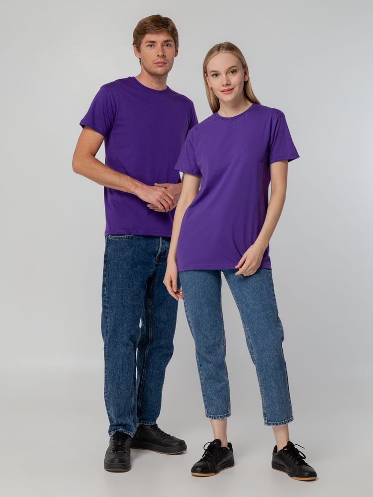 Футболка унисекс T-bolka 140, фиолетовая-10