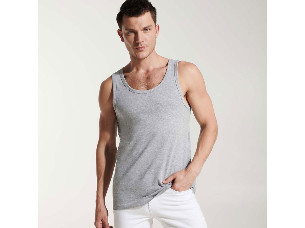 Майка Texas мужская, серый меланж-4