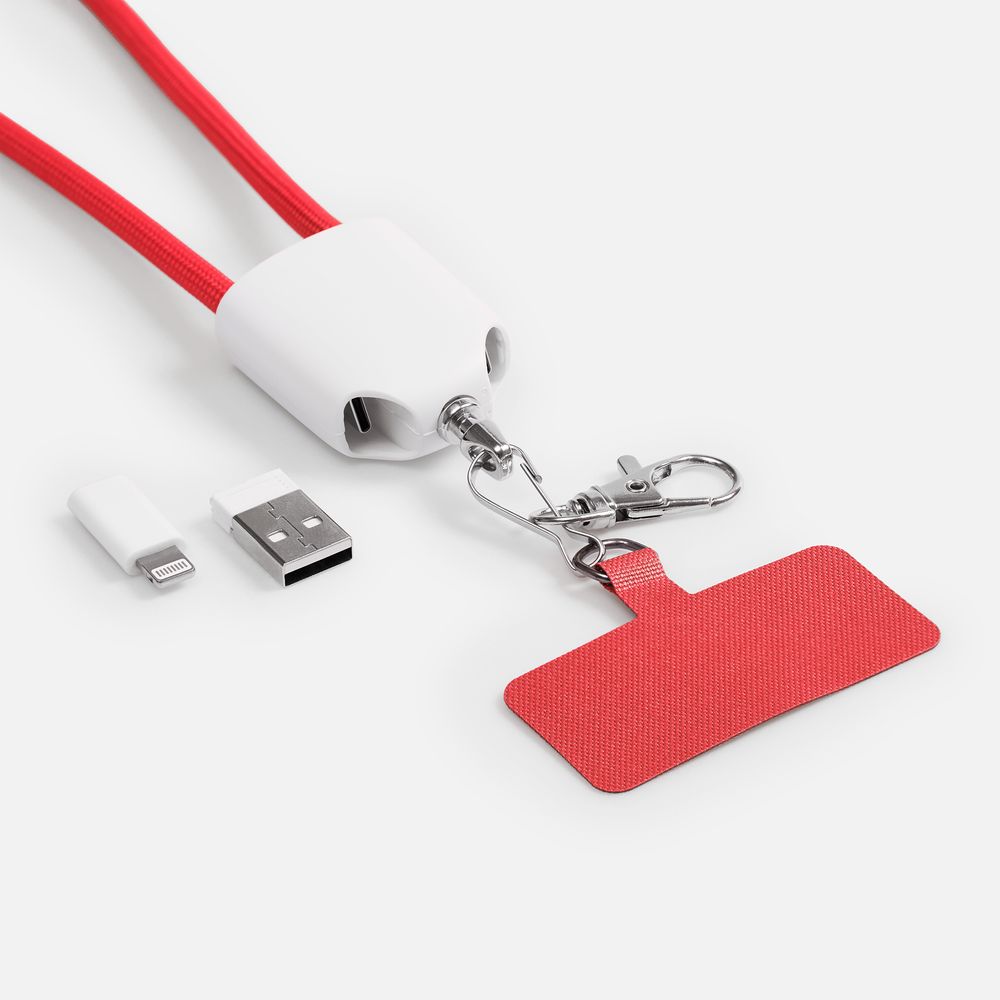 Кабель-ланьярд energyFlex Pro, красный-3