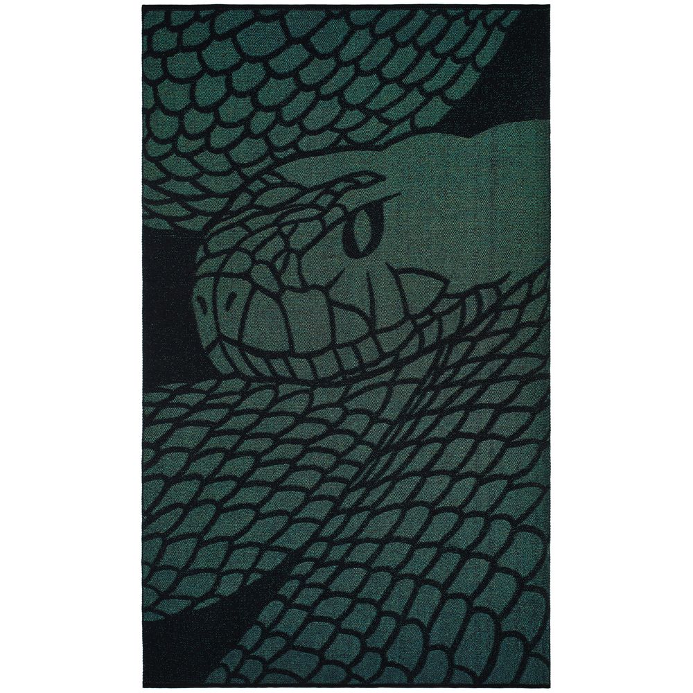 Плед Serpentica, черный с люрексом-2