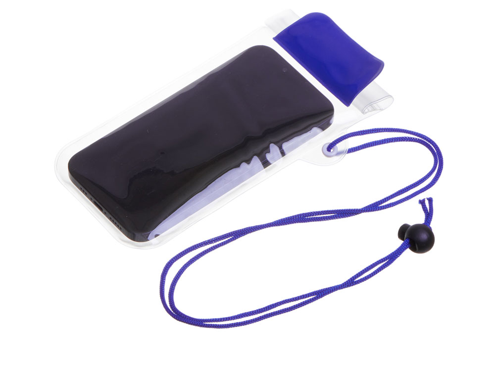 Влагостойкий чехол Repel, синий/прозрачный-1