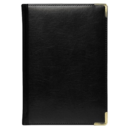 Ежедневник полудатированный Classic Pristine Gold А5, Черный/Золотой-1