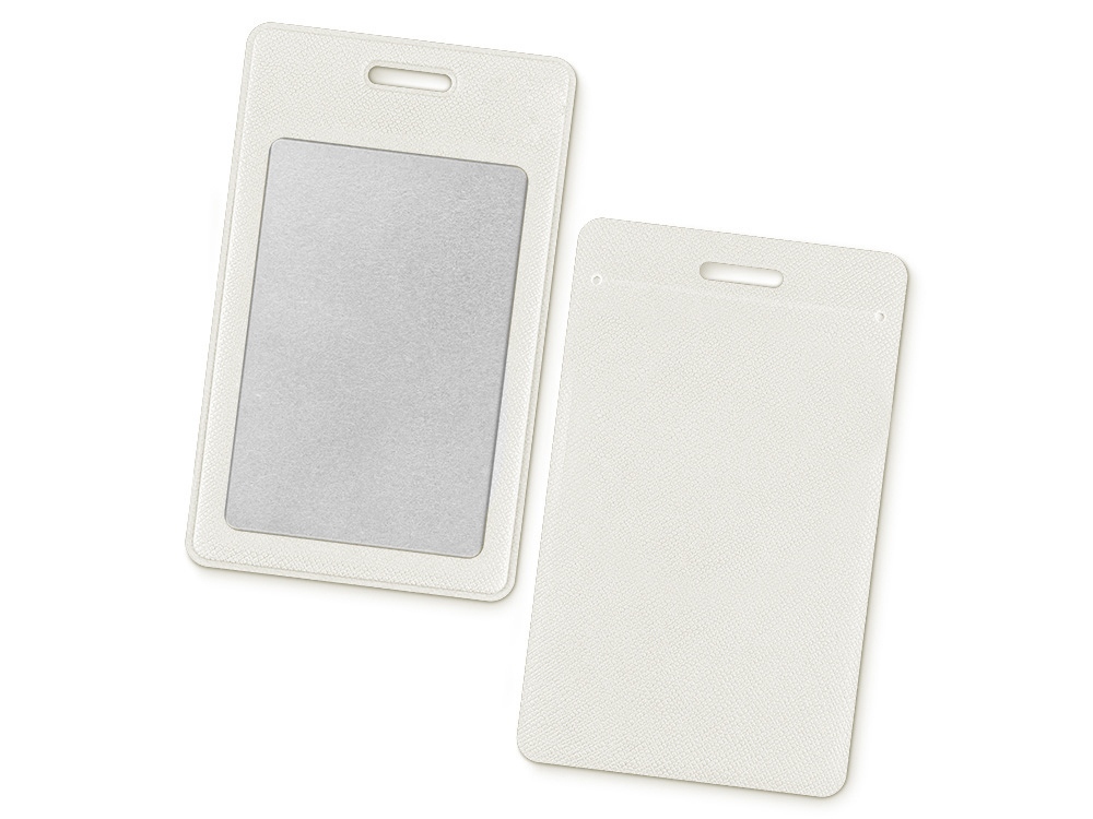 Вертикальный карман из экокожи для карты Favor, белый-1