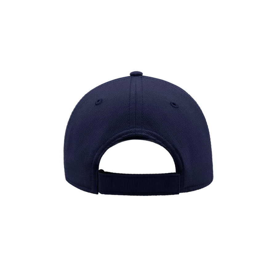 Бейсболка ESTORIL, 6 клиньев, застежка на липучке, темно-синий, белый-6