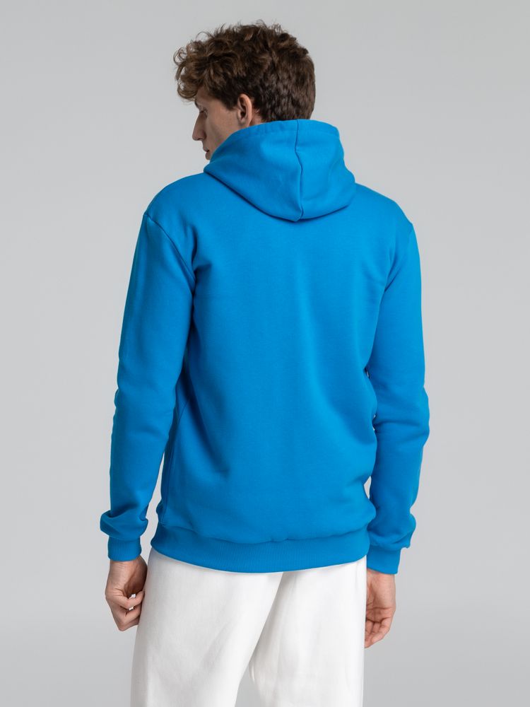 Толстовка с капюшоном на молнии Unit Siverga Heavy, бирюзовая-5