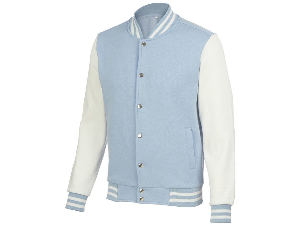 Бомбер Oxford, небесно-голубой/молочный, унисекс-9