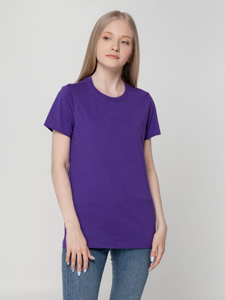 Футболка женская T-bolka Lady, фиолетовая-3