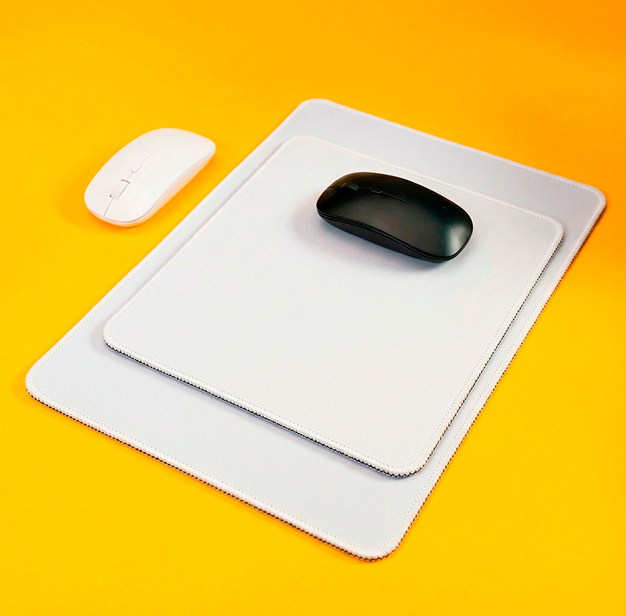 Коврик для мыши GLIDE S, 26*21*0,3см, прошитый край, белый, белый-5
