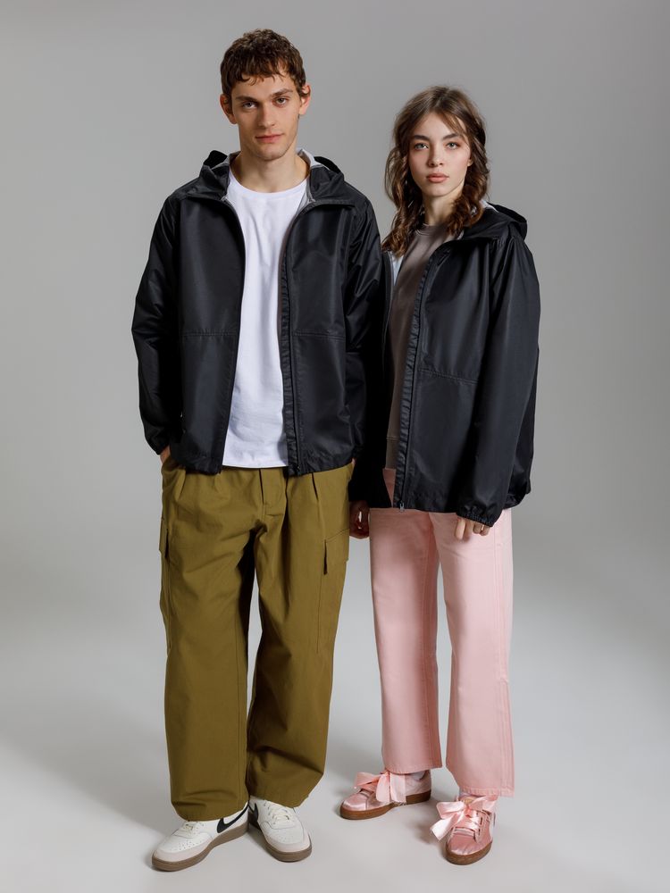 Куртка унисекс Nordvind WR, черная-7