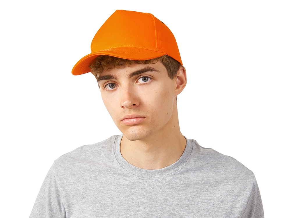 Бейсболка New York 5-ти панельная, оранжевый-1