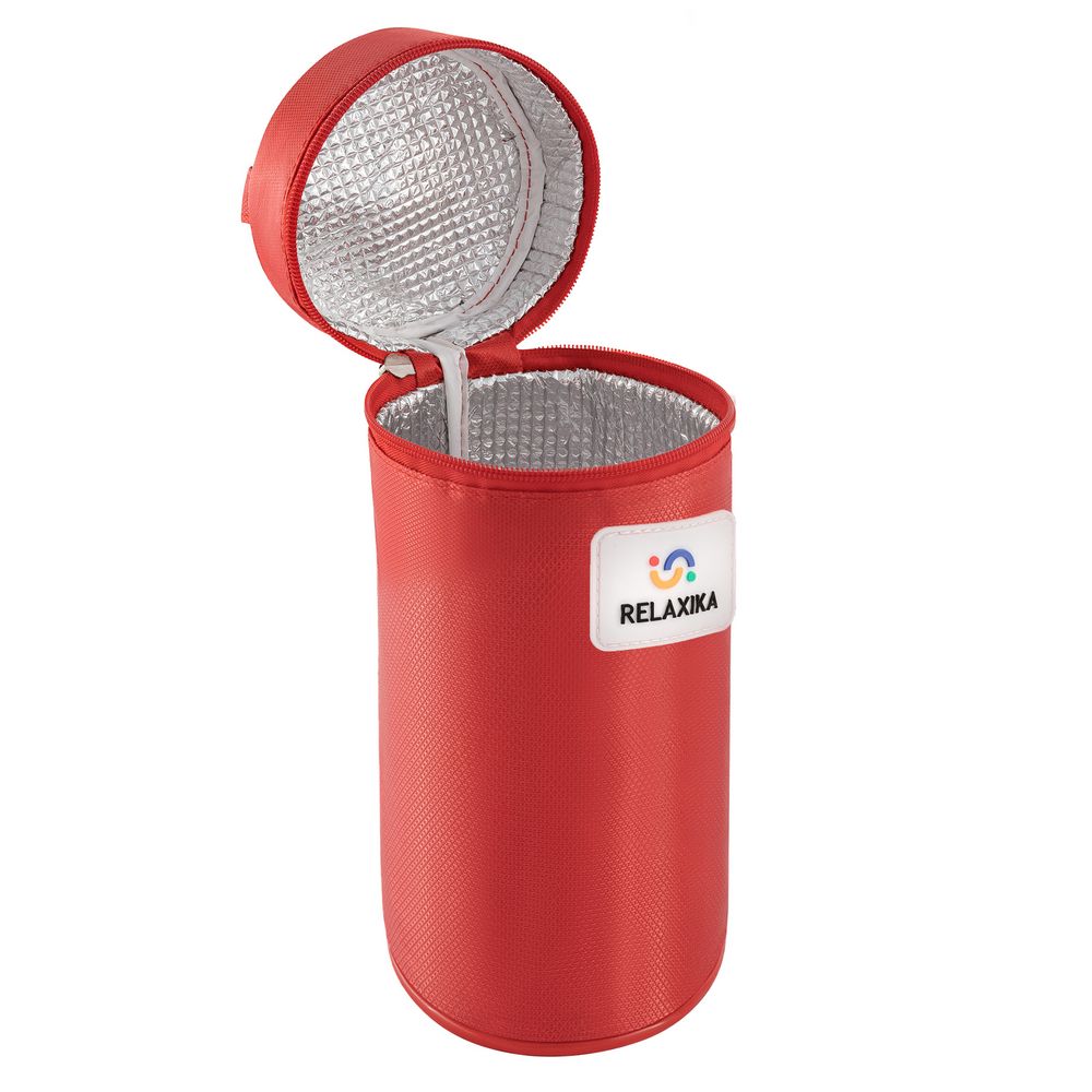 Термос Relaxika Duo 750 в чехле, стальной-3