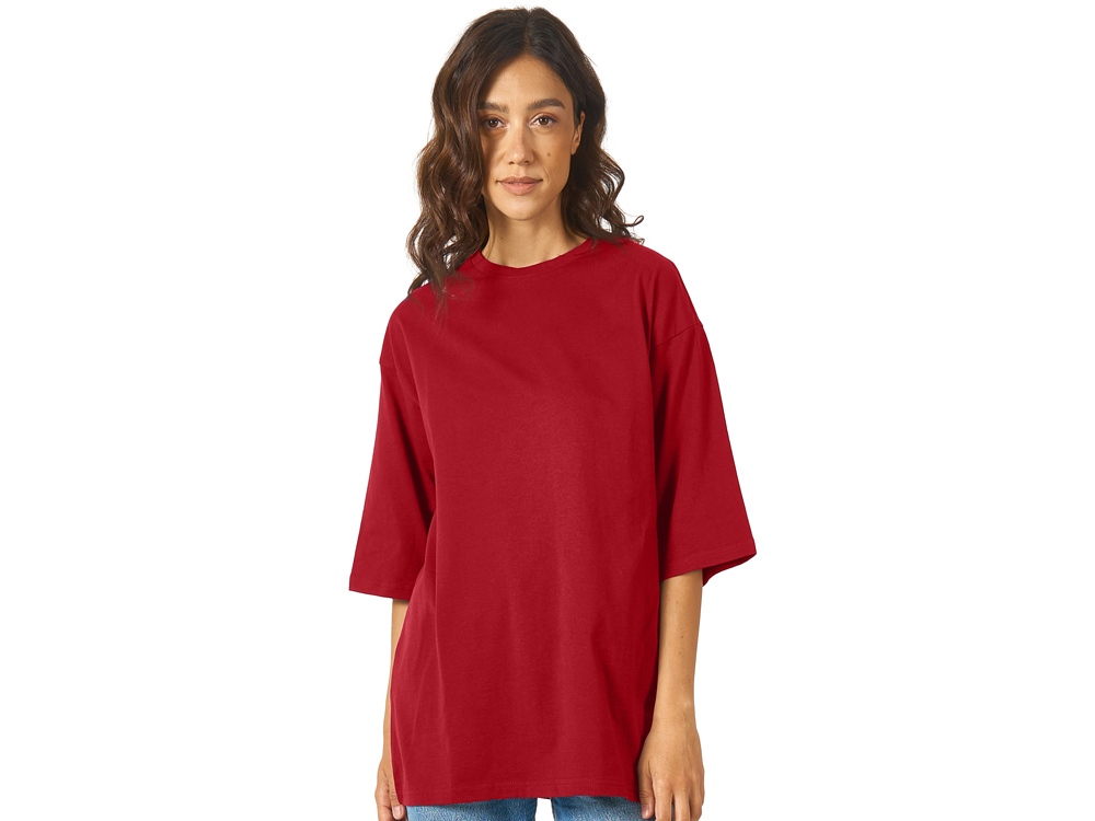 Футболка Berlin к/р оверсайз, 100% хлопок, 180гр, красный-2