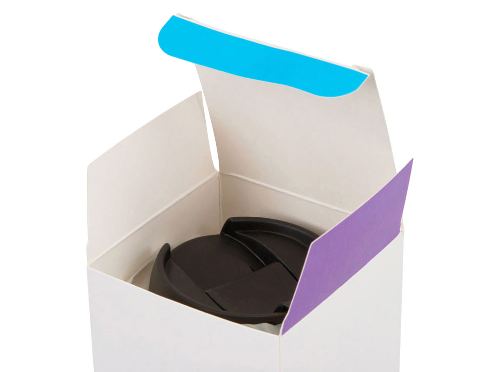 Термокружка Double wall mug C1, soft touch, 350 мл, фиолетовый-4