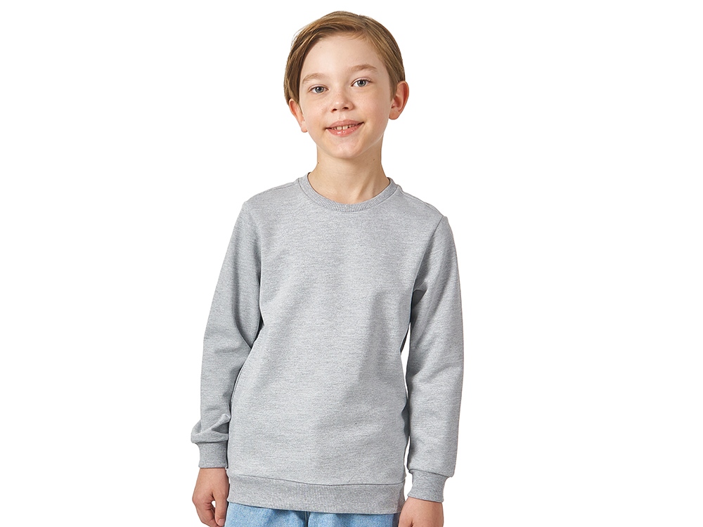 Свитшот Motion детская_4, серый меланж-0