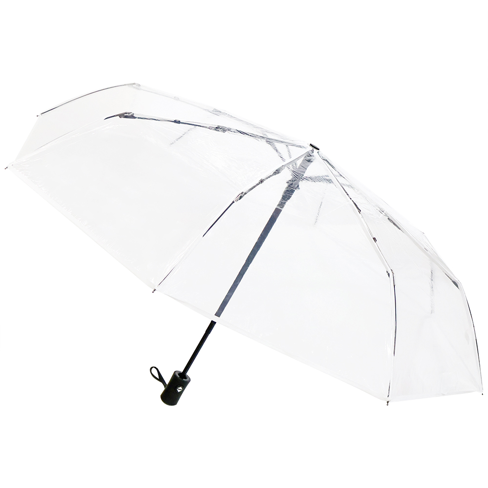 Автоматический противоштормовой зонт Transparent, Прозрачный-1