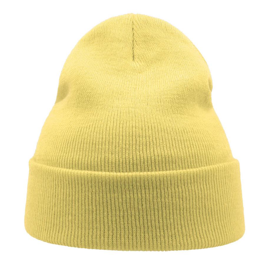 Шапка вязаная  двойная Wind-S, светло-желтый-6