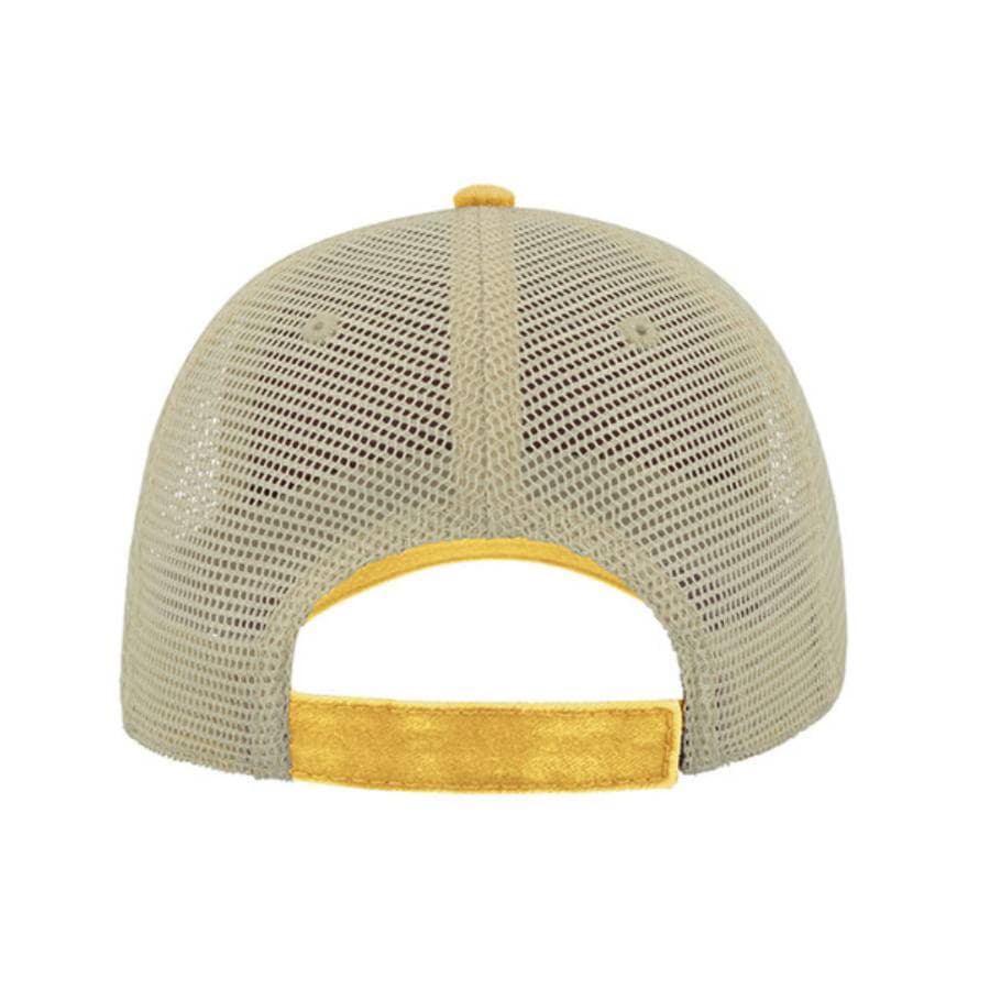 Бейсболка CASE, 6 клиньев, застежка на липучке, желтый-4