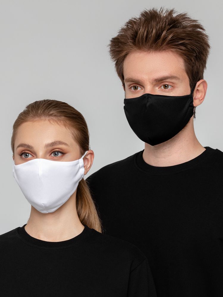 Маска для лица, черная-3