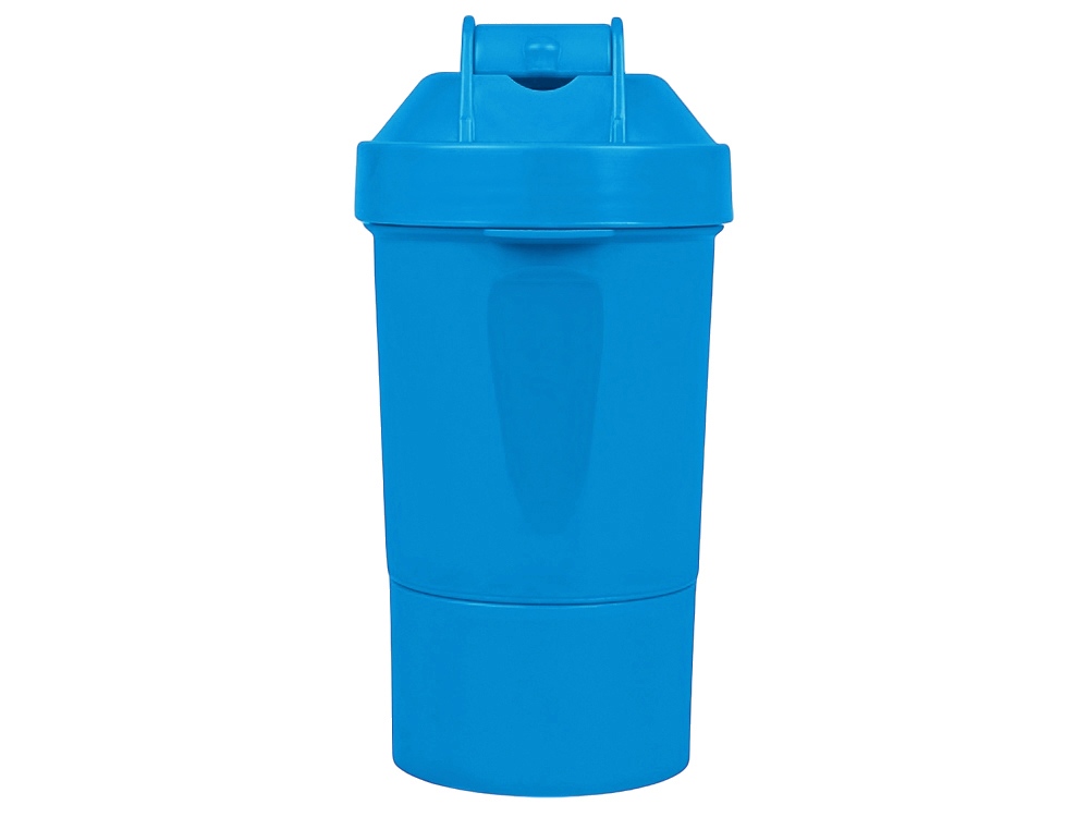 Шейкер для спортивного питания Level Up, голубой-5