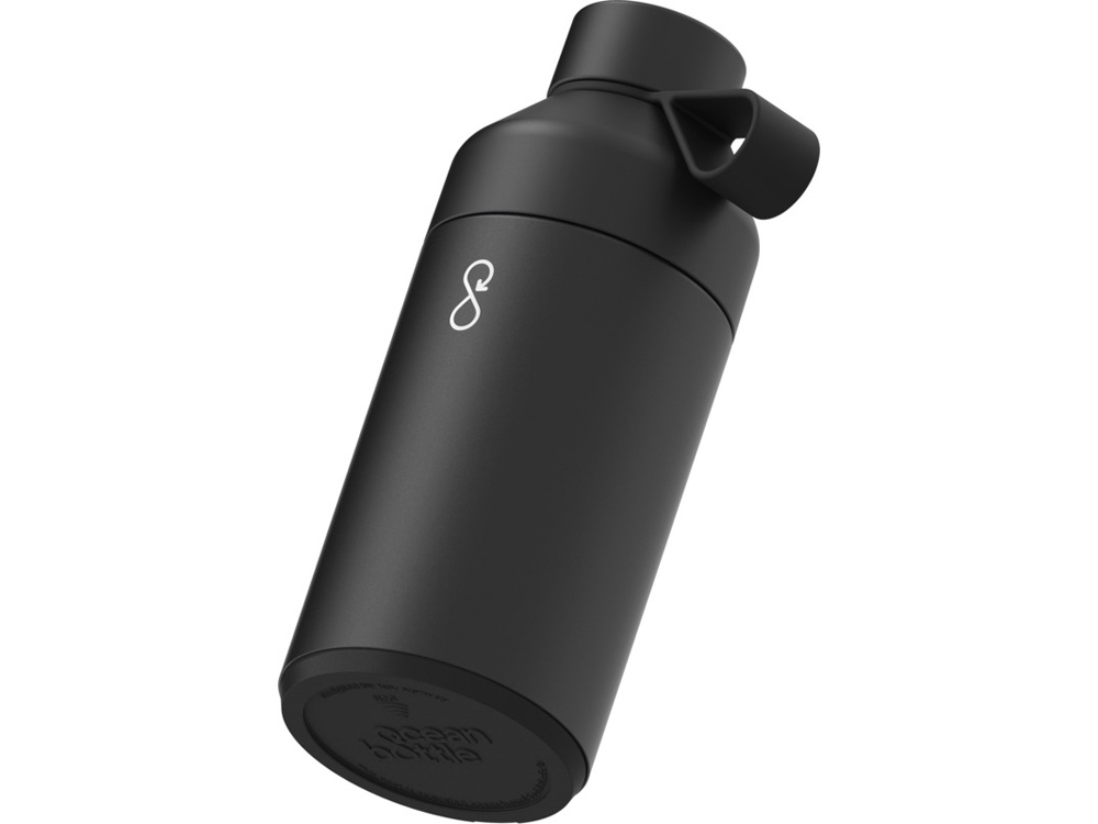 Бутылка для воды Ocean Bottle с вакуумной изоляцией объемом 750 мл, сплошной черный-1