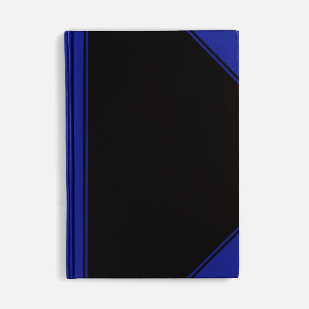 Блокнот Accenti, черный с синим-0