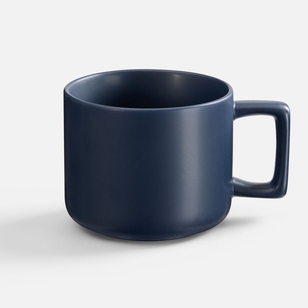 Чашка Jumbo в коробке матовая, темно-синяя-1