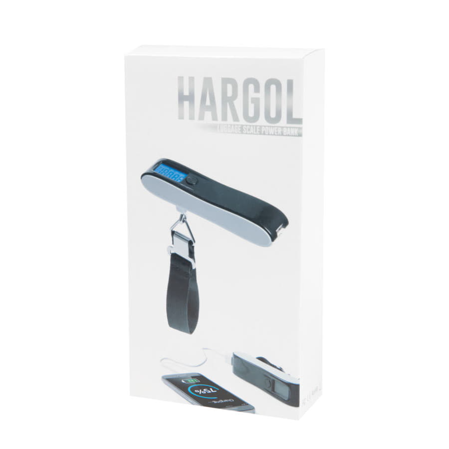 Универсальное зарядное устройство "Hargol" (2200mAh) с багажными весами, белый-1