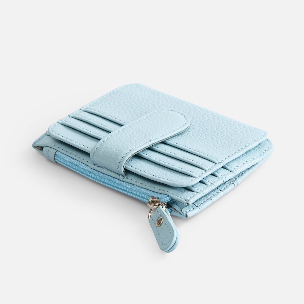 Картхолдер на молнии Unison, голубой-0