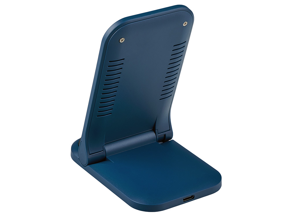 Беспроводное зарядное устройство Foldy, 15 Вт, темно-синий-5