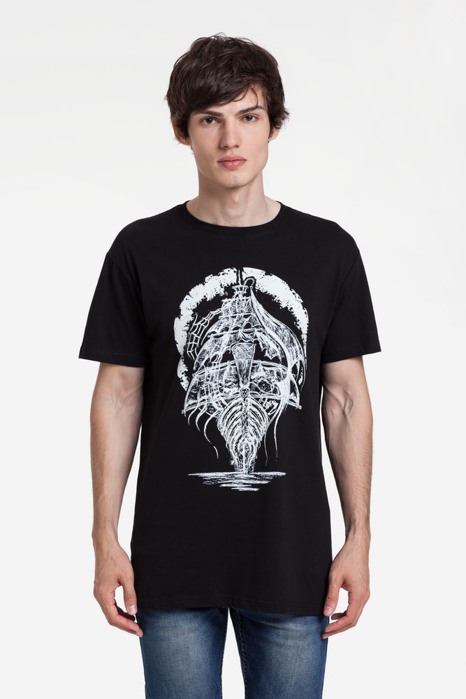 Футболка «Летучий Голландец», черная-0